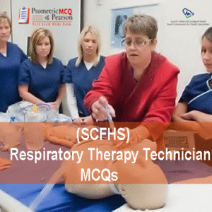 A team of medical professionals in clinic advertising SCFHS Respiratory Therapy Technician MCQs